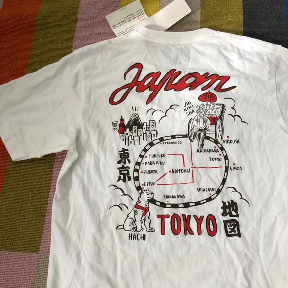 Uniqlo Tops Uniqlo Tokyo Hachi Shirt Poshmark